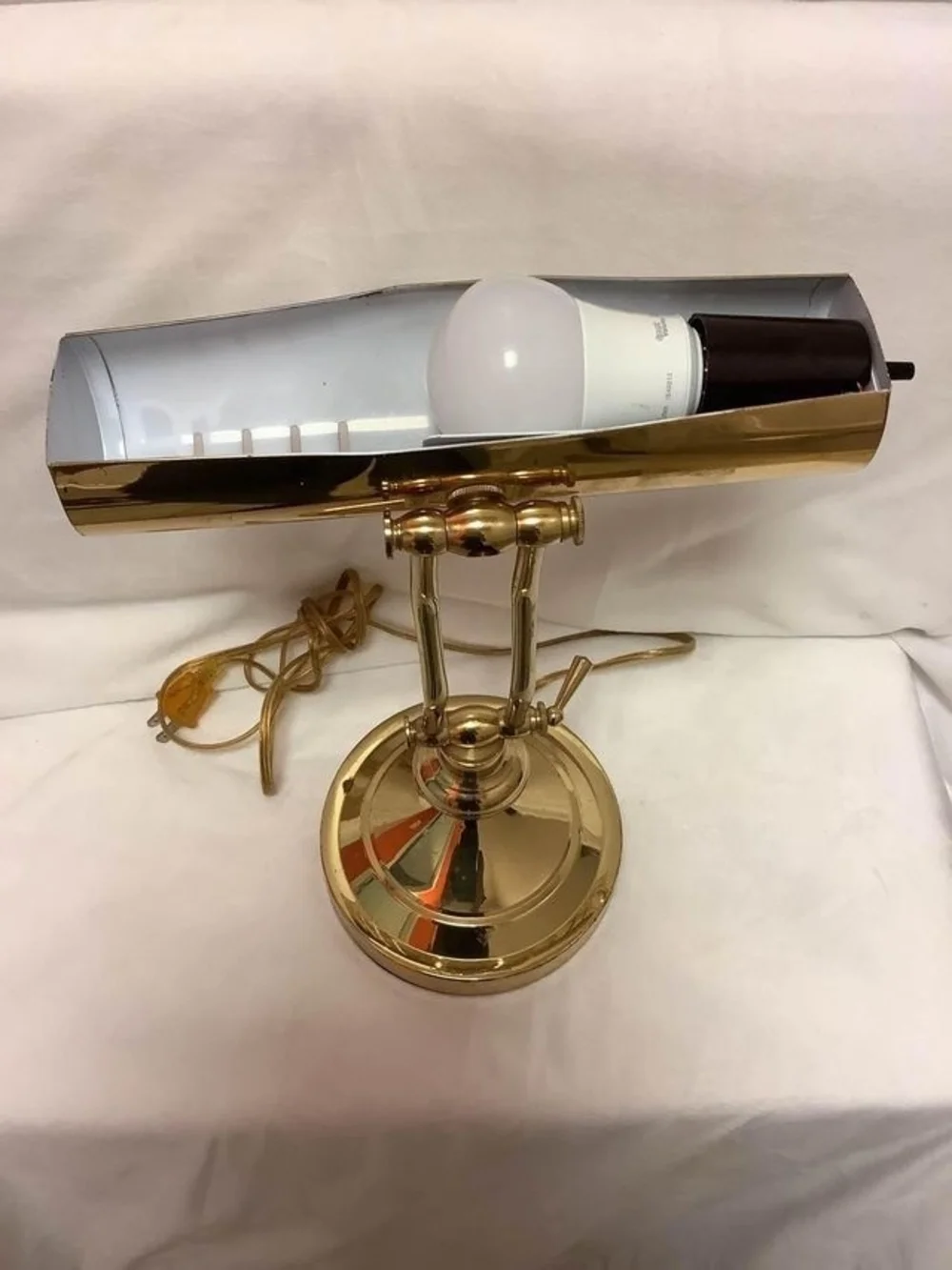 Brass Piano / Desk Lamp - Polished Brass Finish